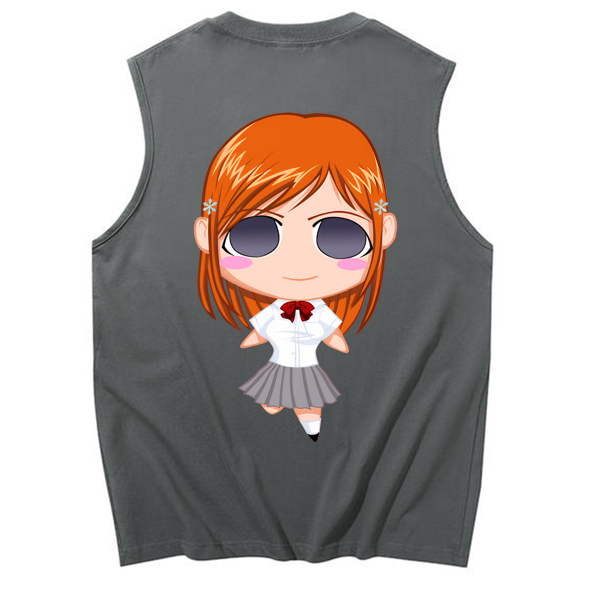 （画像用） ブリーチ 井上織姫（いのうえおりひめ） BLEACH Inoue Orihime コットン100％タンクトップ（背面プリント）